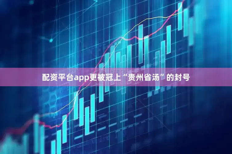 配资平台app更被冠上“贵州省汤”的封号