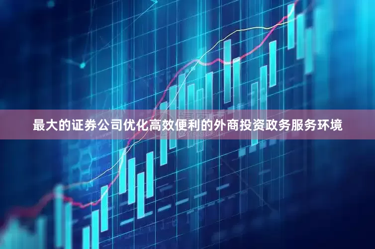 最大的证券公司优化高效便利的外商投资政务服务环境